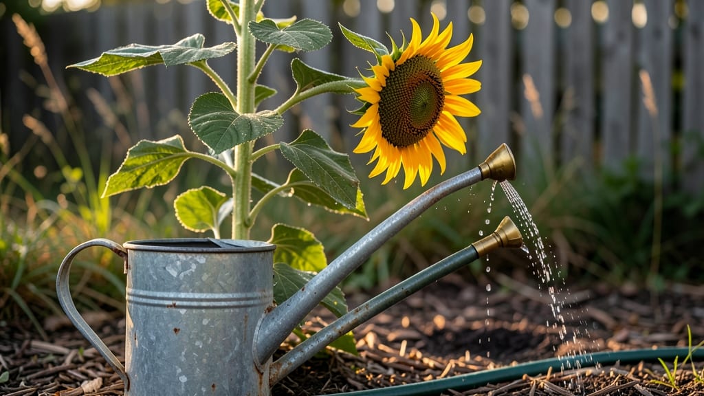 Water for Sunflowers: Deep Watering Schedule for Towering Stalks