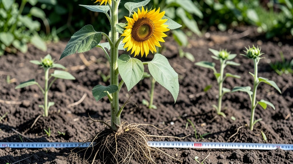 Do Sunflowers Spread: Root Depth Secrets for Space-Saving Gardens