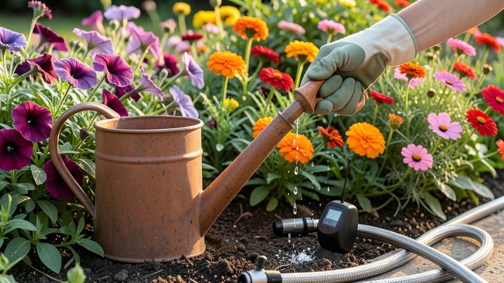 How Often to Water Flowers Outside: Soil Test Method for Perfect Moisture