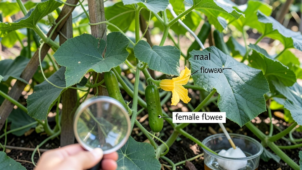 How to Pollinate Cucumbers Without Male Flowers: Hand-Pollination Tricks for Female-Focused Harvests