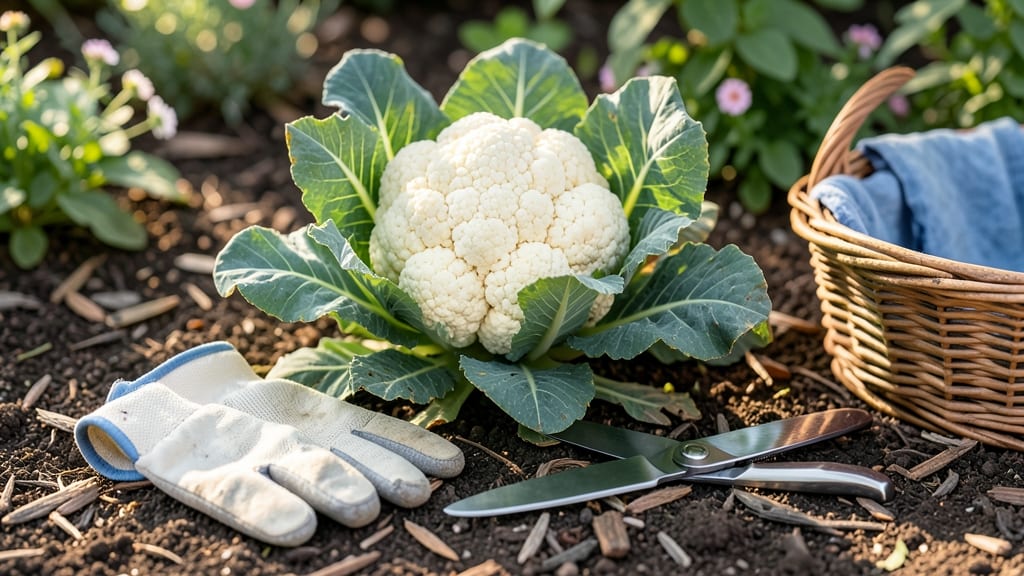 How to Know When Cauliflower Is Ready to Pick: Curds Tight, Green Leaves Still Tender