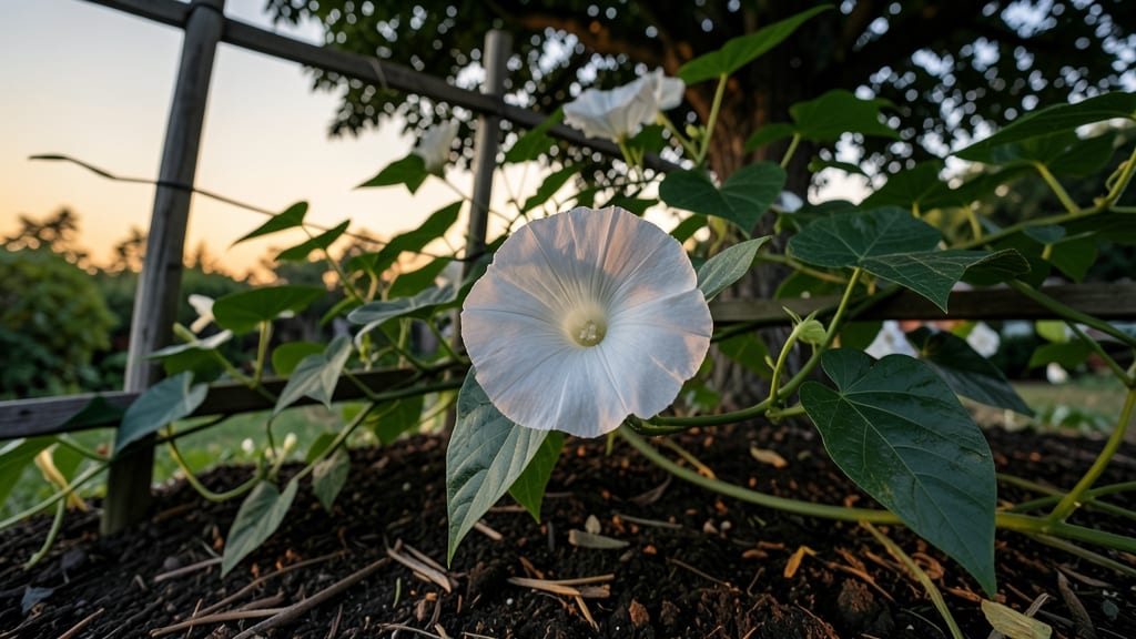What Does a Moonflower Plant Look Like: Night-Blooming Beauty with Giant White Flowers