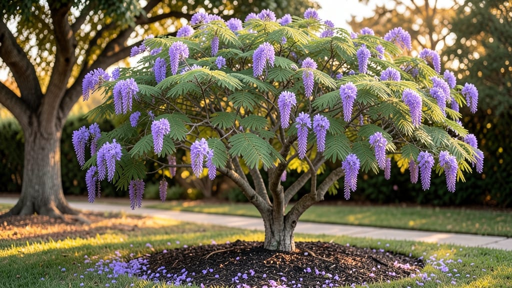 Purple Jacaranda Mimosifolia Flowering Tree: Year-Round Care for Stunning Blooms