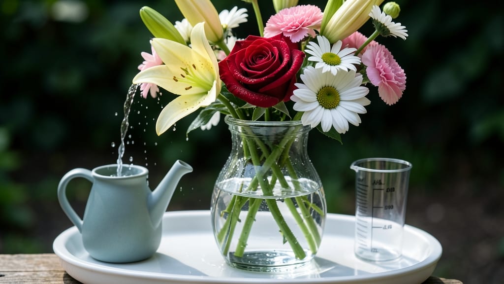 How Much Water Do Flowers Need in a Vase: Cutting-Life Extender Guide