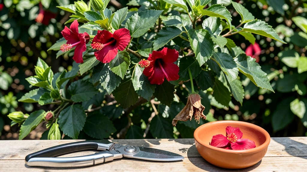 When to Harvest Hibiscus Flowers for Tea: Peak Flavor Tested by Petal Color